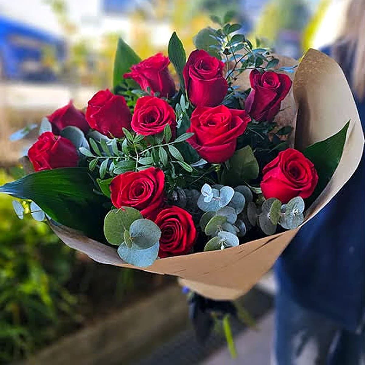 Ramo 12 rosas rojas